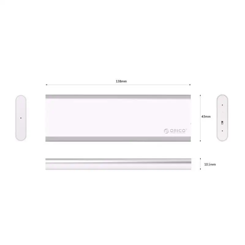  Orico 18 Inch Aluminium Dual Bay Msata Typ-C Festplatte Ssd Fall Gehäuse Usb3.1 Gen2 Unterstützung 