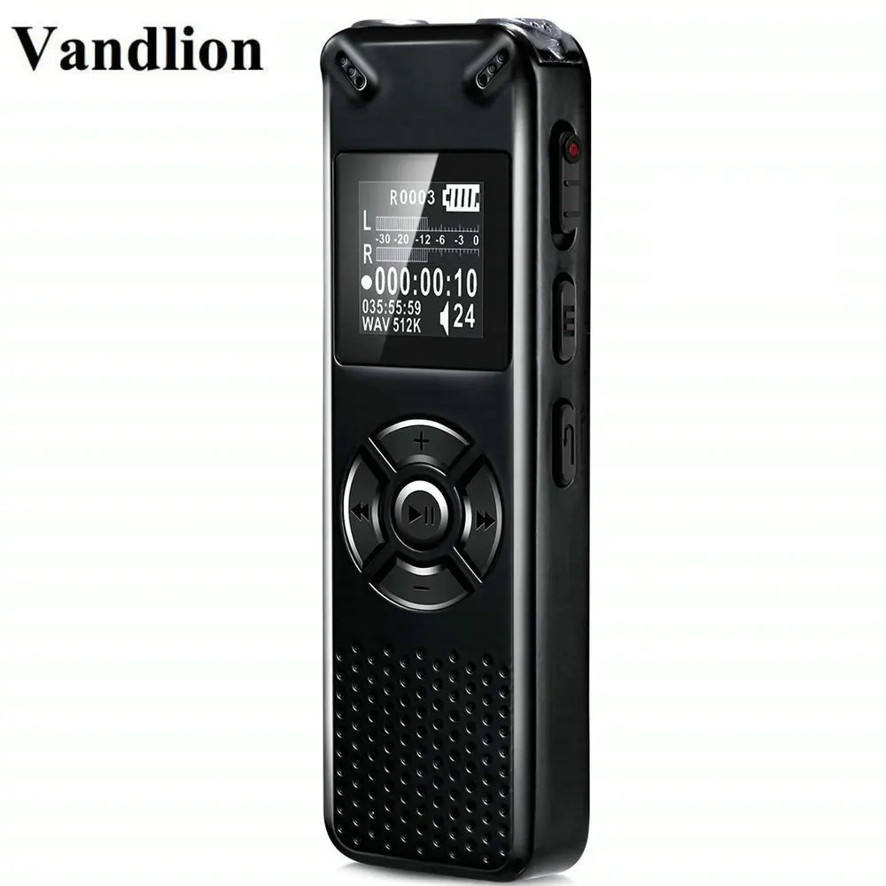 Vandlion Professional Smart Digital Voice Recorder Portable Hidden HD Sound Audio Telephone Recording Dictaphone MP3 Recorder