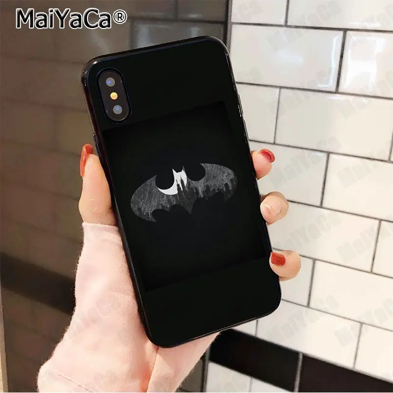 MaiYaCa Лидер продаж крутой marvel Бэтмен Логотип Мода Роскошный чехол для телефона для iphone 11 pro X 66S 7 7plus 8 8Plus 5S XS XR XS MAX - Цвет: 9