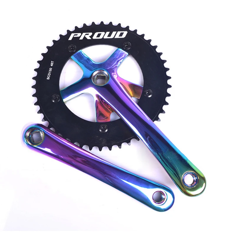 fixed gear bike crank set e Crank Chain wheel Single 46 T Speed 170 mm