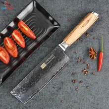 Дамасский стальной нож Зебра деревянная ручка дамасский нож 6,5 дюймов шеф-повар нож 67 слоев дамасский кухонный нож
