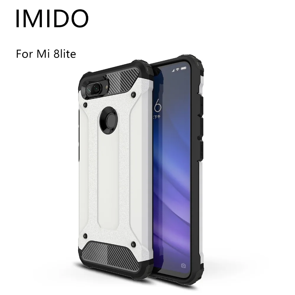For Xiaomi Mi 8lite Durable Armour PC+TPU Phone Case xiaomi mi sport ShockProof full protective phone case |