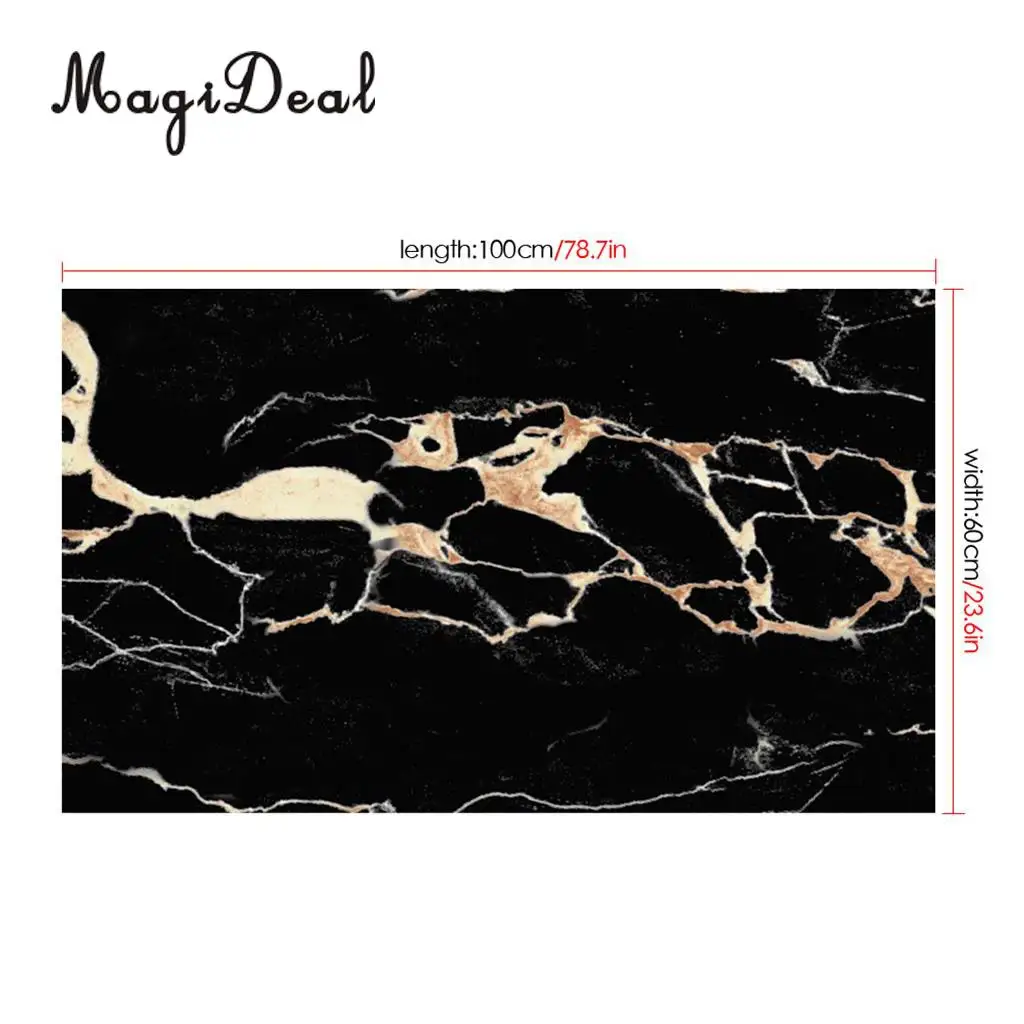 MagiDeal Home Decor Self-adhesive Cobblestones Murals Bathroom Kitchen Floor Stickers Wall Decals
