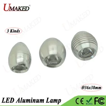 5 шт. 1 Вт 3 Вт 5 Вт Светодиодный светильник Alumimun, настольный светильник, базовый чехол, комплект, Точечный светильник, USB лампа, крепление+ радиатор, печатная плата+ светодиодный объектив