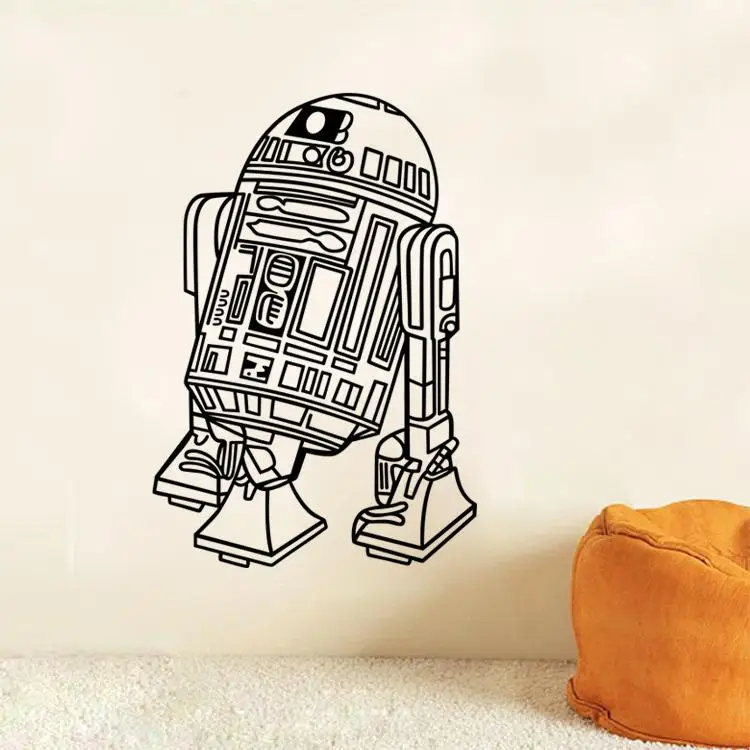 L11 Star Wars Robot Wall Sticker Quote R2 D2 Decal Vinyl Home Decor Kids Geek Gamer Removable Mural Bedroom Wallpaper Robot Wall Stickers Wall Stickerwall Sticker Quotes Aliexpress
