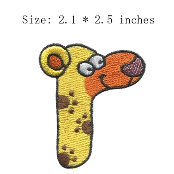 

R letter 2.1"wide new fonts embroidery patch for Fabric Embroidered/Monogram Patches/Iron on Backing