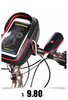 Top B-SOUL Bicycle Handlebar Mobile Phone Pouch Touch Screen Top Frame Tube Storage Bag Waterproof Cycling Cellphone Holder Bag 4
