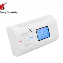Yobang безопасности бытовой Предупреждение ЖК дисплей детектор углерода независимых CO газа сенсор сигнализации