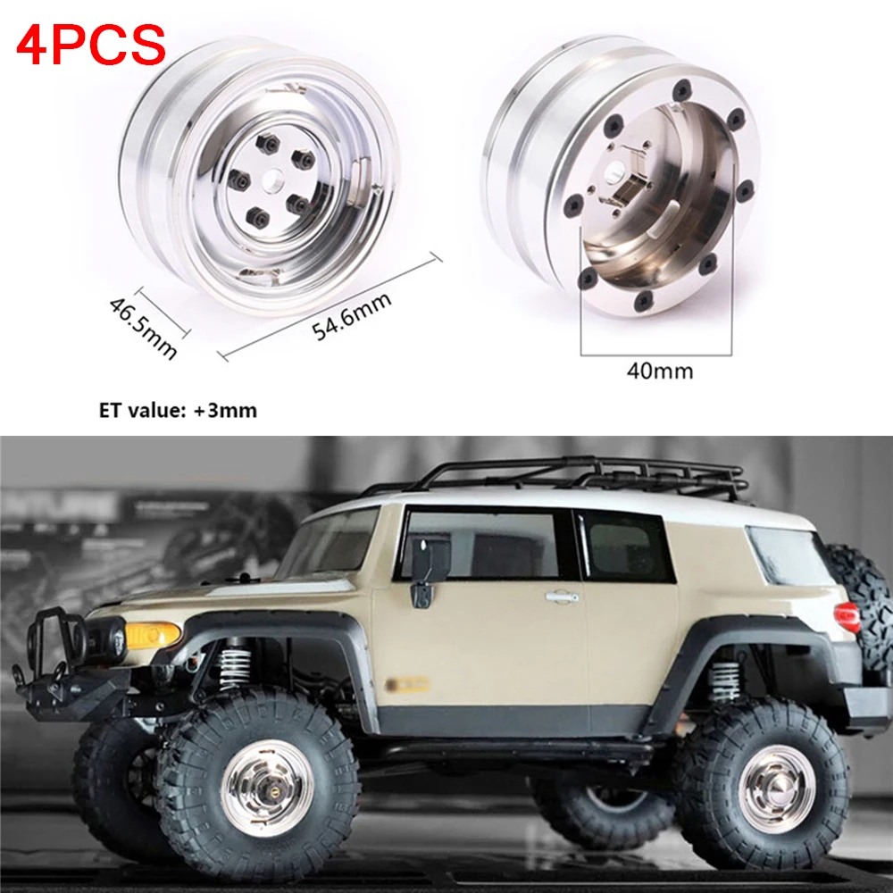 

4pcs 1.9inch Metal Wheel Hub Wheel Rim for DJC RC4WD TF2 FJ40/FJ45/FJ55 HPI FJ LAND CRUISER for TOYOTA lc70/lc80 RC Car Parts