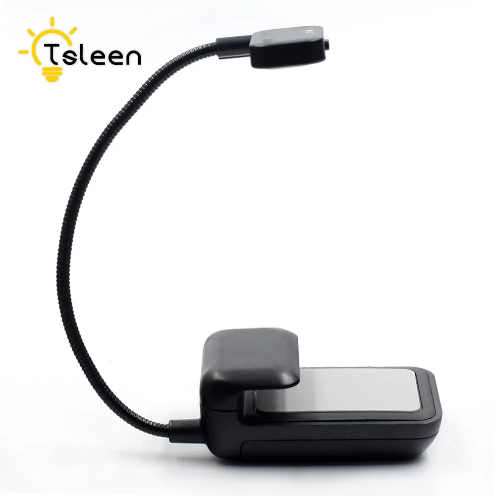 

TSLEEN Booklight Led Ebook Light Mini Flexible Bright clip-on Book Reader Reading Desk Lamp Clip Battery Powered For Kindle Nook