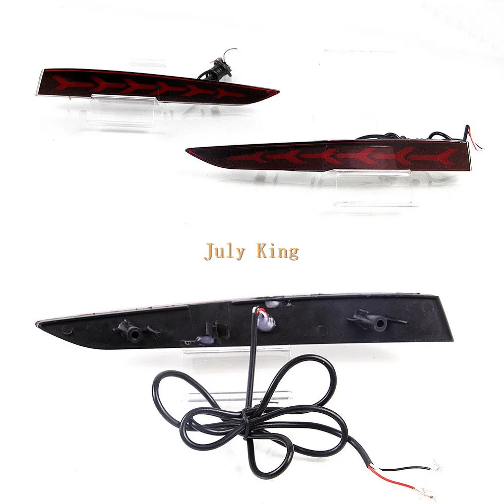 July King светодиодный автомобильный тормозной светильник s, светодиодный Ночной светильник на задний бампер, светодиодный задний противотуманный фонарь чехол для hyundai Accent