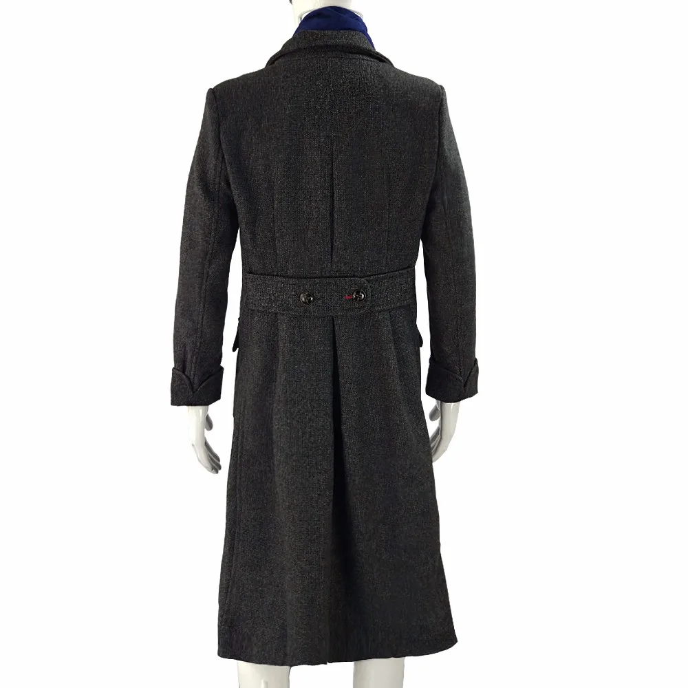 Шерлок Холмс ТВ Длинная шерстяная зимняя мужская накидка пальто куртка костюмы для косплея