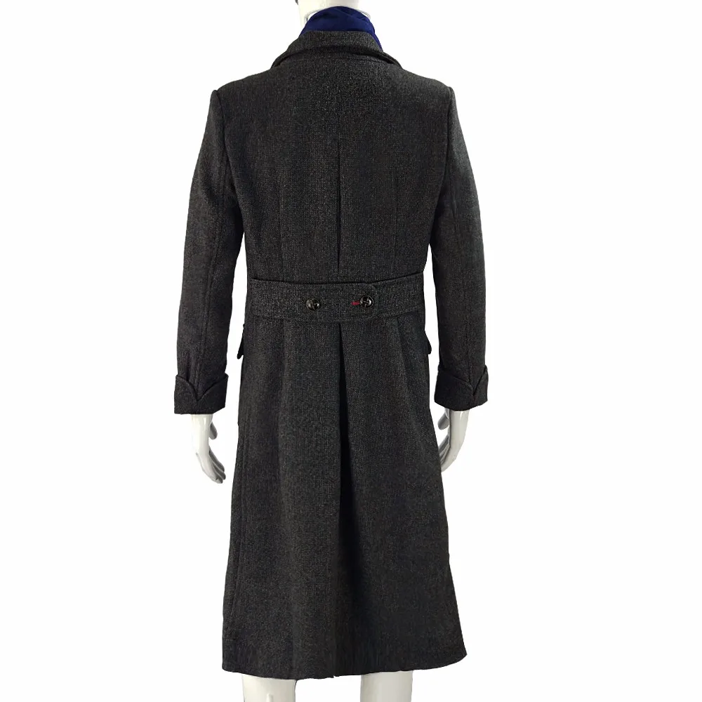 Sherlock Holmes Cape Coat Costume Cosplay Jacket Wool Christmas Gift With Scarf7