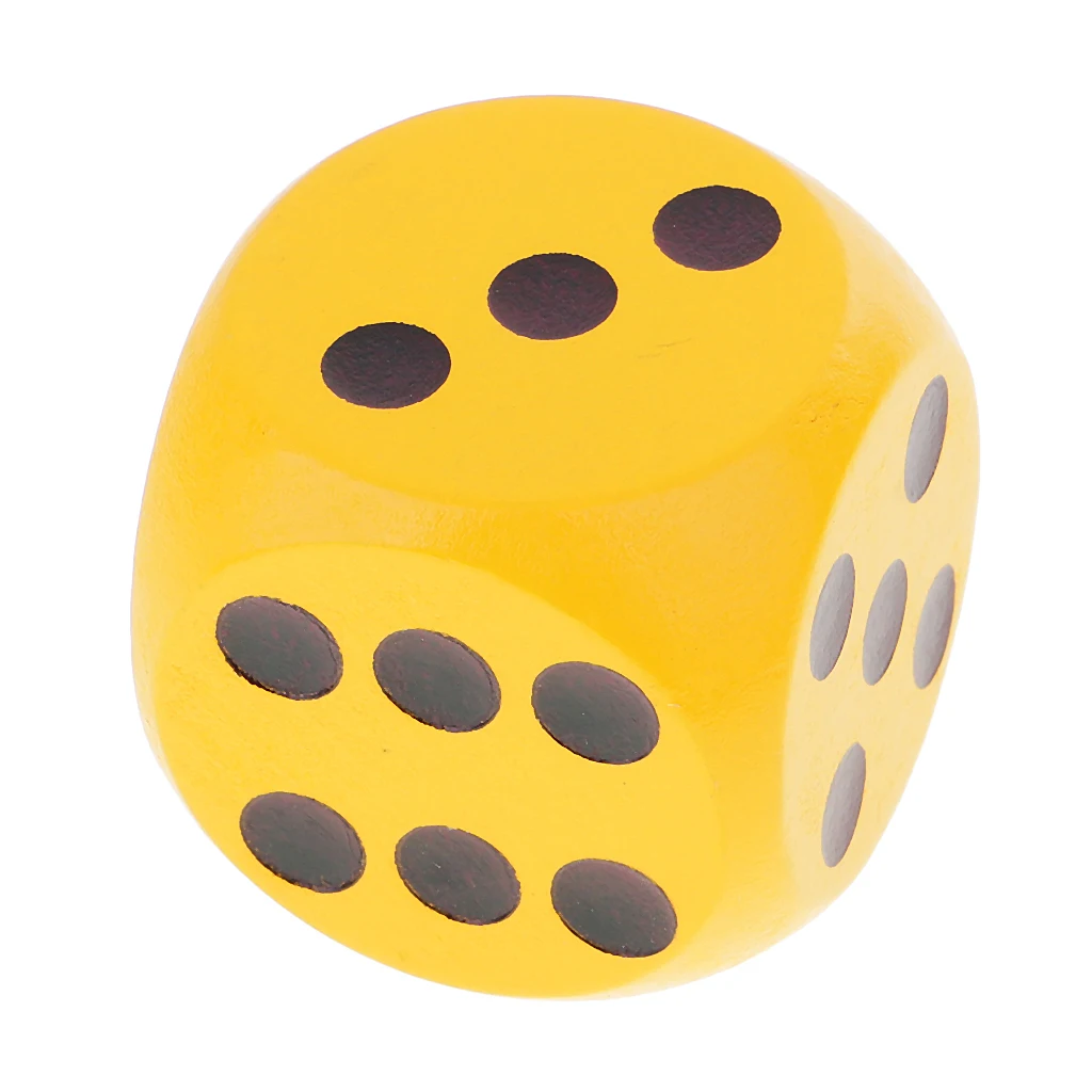 5 Piece/Set 3cm Wooden Dice D6 Six Sided Dotted Dice for D&D DND MTG TRPG Dungeons And Dragons Poker Card Travell Game Toy