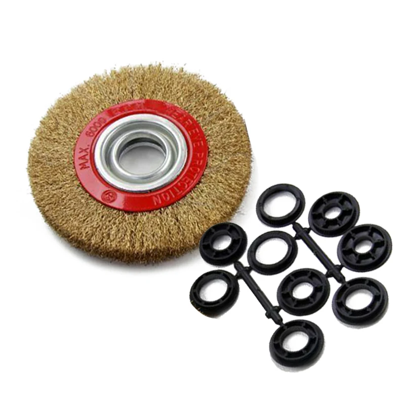 

5pcs/set Wire Brushes 125mm For Bench Grinder Rotary Tool For Mini Drill Polishing Stainless Steel
