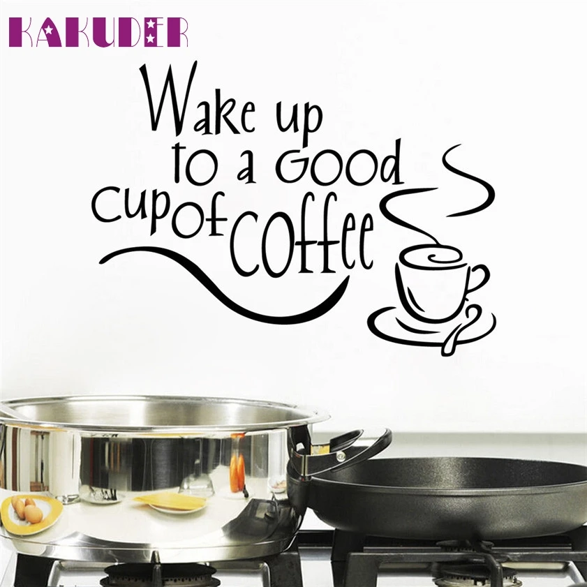 

Zero New Arrival Beautiful Design Coffee Mugs Tea Coffee Art Decal Vinyl Wall Stickers Kitchen Restaurant Pub Decor 170101