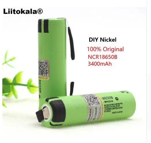 8 шт. Liitokala Новый Оригинальный NCR18650B 3400 мАч 18650 Батарея 3 7 в литий-ионная