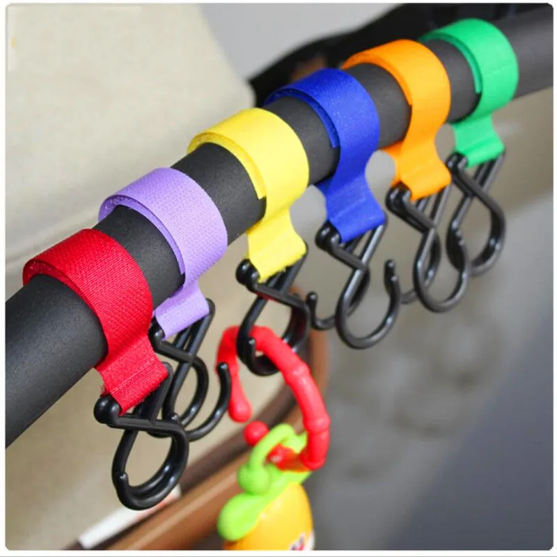 

1pc Plastic Magic Stick Baby Stroller Accessories Hook Pram Pushchair Hanger Hanging Baby Car Carriage Hook Random Color