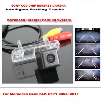 

Car Rear View Camera For MB Mercedes Benz SLK R171 2004~2008 2009 2010 2011 Intelligent Parking Tracks Reverse Backup Camera