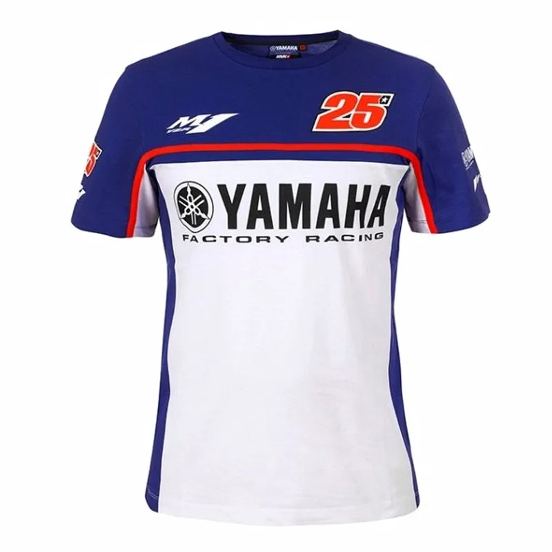 Motorcycle 100% Cotton racing Motorbike motocross moto gp Riding Clothing Men's Clothes Driving for Yamaha M1 T-shirt