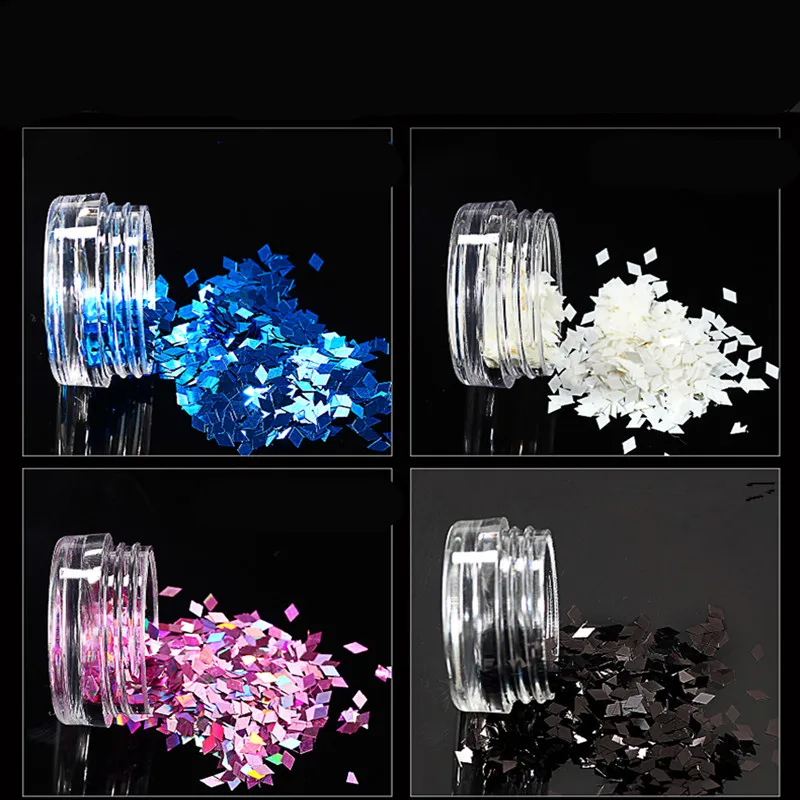 

1pcs Black Rectangle Modeling Clay Sequin Glitter Filler Fluffy Slime Box Toys Children Charms Lizun Kit Accessories Funny Gift