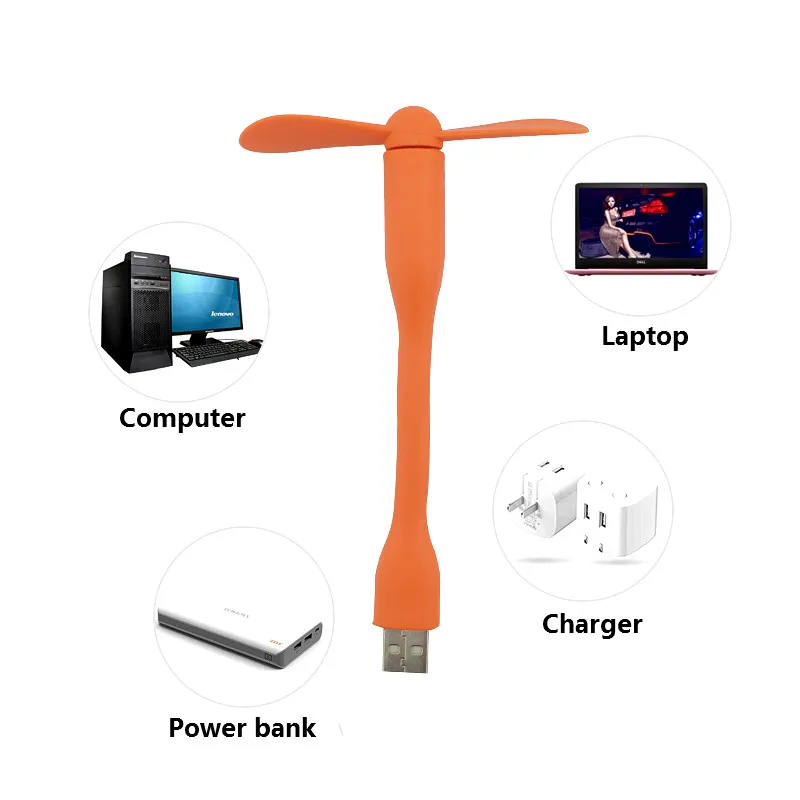 RETROMAX Портативный гибкий мини usb низкая мощность вентилятора гибкие съемные для