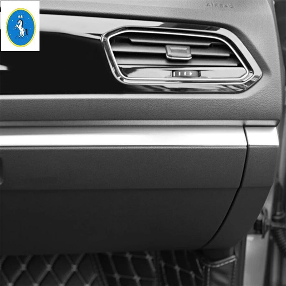 Yimaautotrim авто аксессуар центральный инструмент управления украшение полосы крышка отделка Подходит для Volkswagen T-Roc T Roc