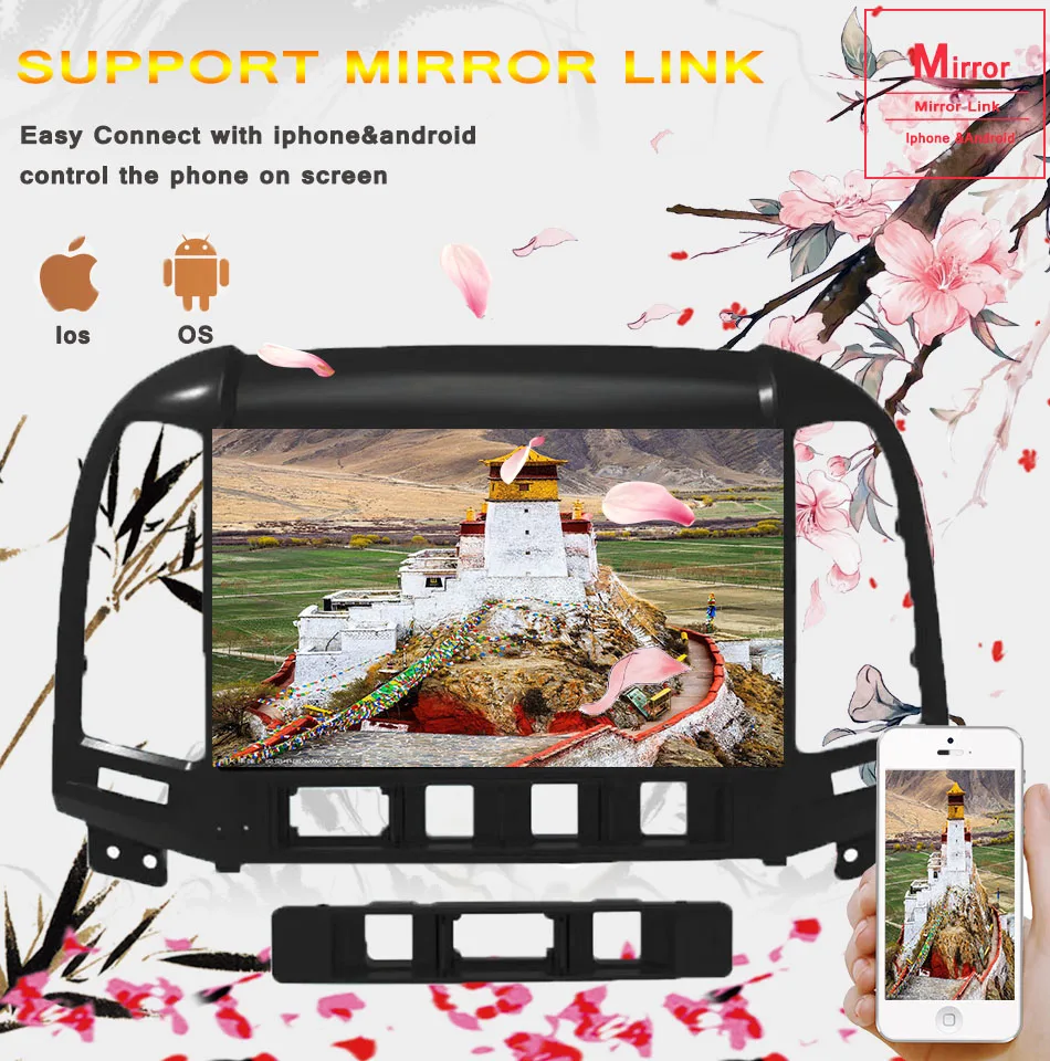 Best Autoradio 2GB Ram Android 9.0 car dvd player for hyundai santa fe 3holes 4 holes multimedia radio gps tape recorder Head unit 7 Best Autoradio 2GB Ram Android 9.0 car dvd player for hyundai santa fe 3holes 4 holes multimedia radio gps tape recorder Head unit 7