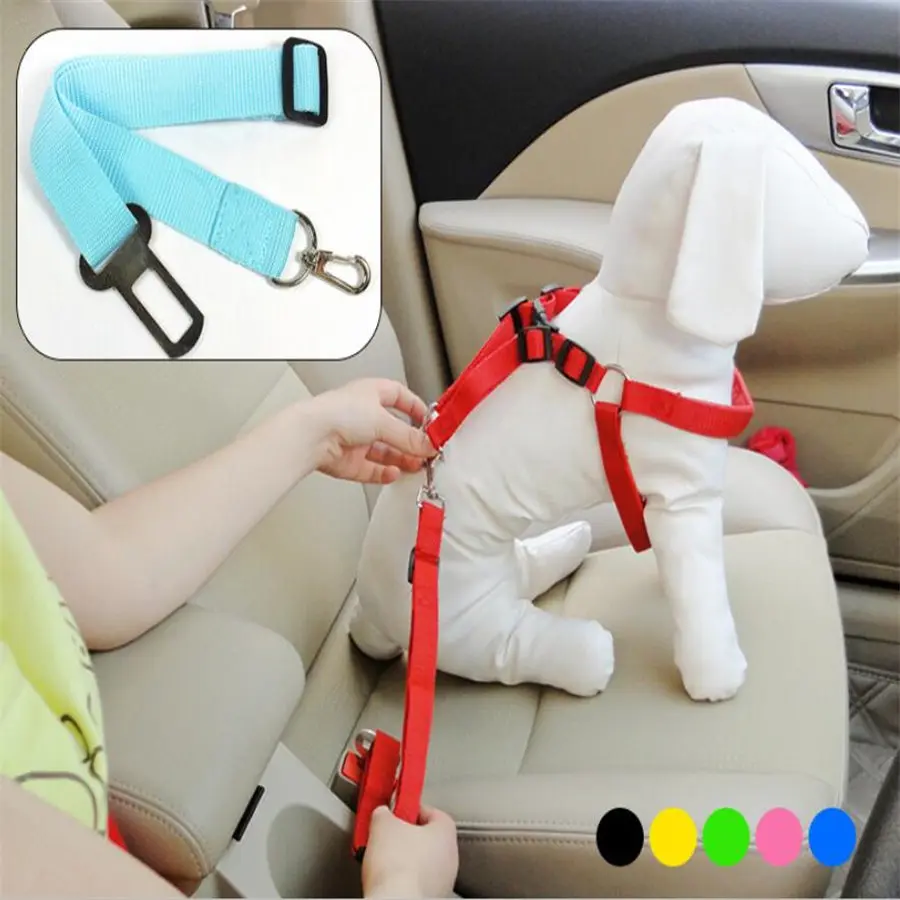1pcs Adjustable Car Dog Car Safety Seat Belt Nylon Pets Puppy Seat