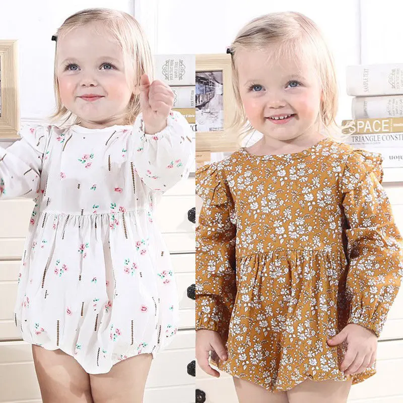 

Newborn Baby Girls Floral Romper