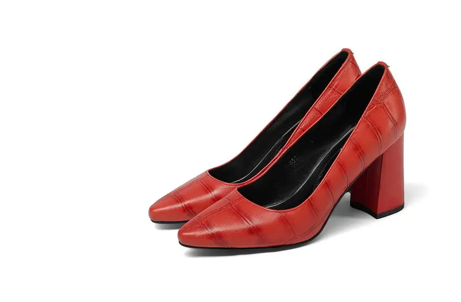 

Coarse Heels Women's Spring and Autumn 2018 New Shallow High Heel Small Fangtou Fashion Women's Shoes