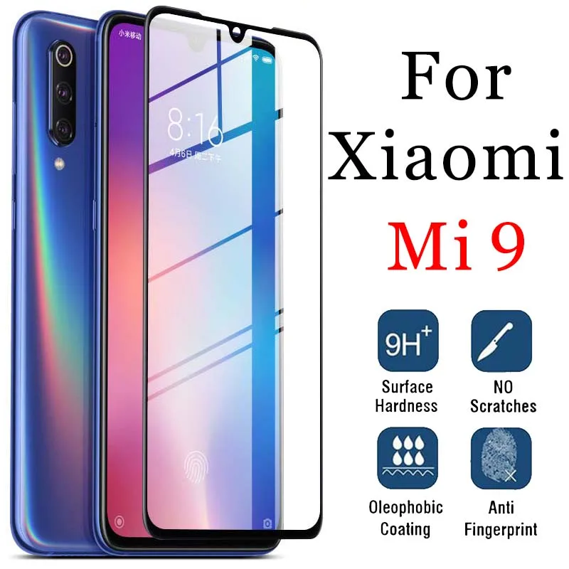 

Protective glass on the ksiomi mi9 screen protector cam sheet for xiaomi mi 9 tempered glas Siomi xiaomei 9mi film verre trempe