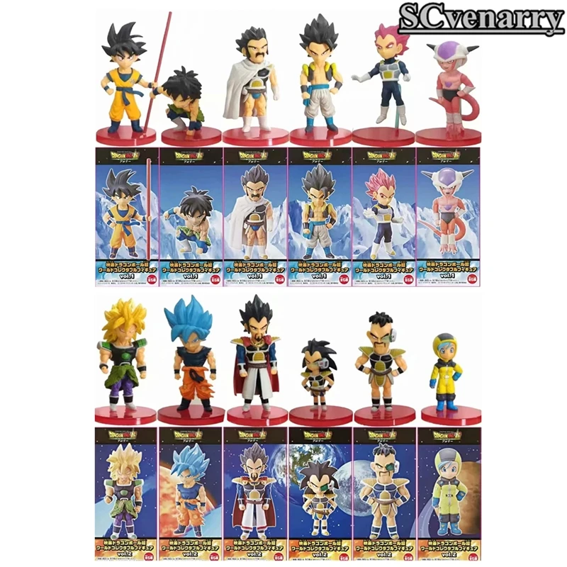

6pcs/set Dragon Ball Z Super Saiyan Son Goku Gohan Vegeta Vegetto Shenron Freeza Janemba Mini PVC Figures Toys
