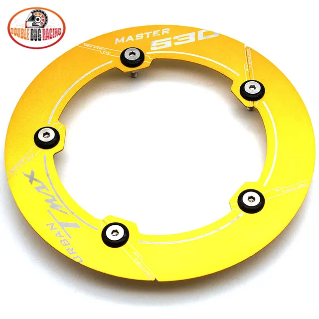 Corange オートバイの付属品cncアルミニウム伝達ベルトプーリー保護カバーヤマハtmax 530 オレンジ 12 15