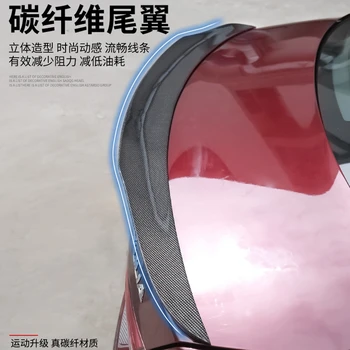 

For Alfa Romeo Giulia Spoiler Carbon Fiber Rear Trunk Spoiler Black Finish Quadrifoglio Verde GGT Style 2015 - UP