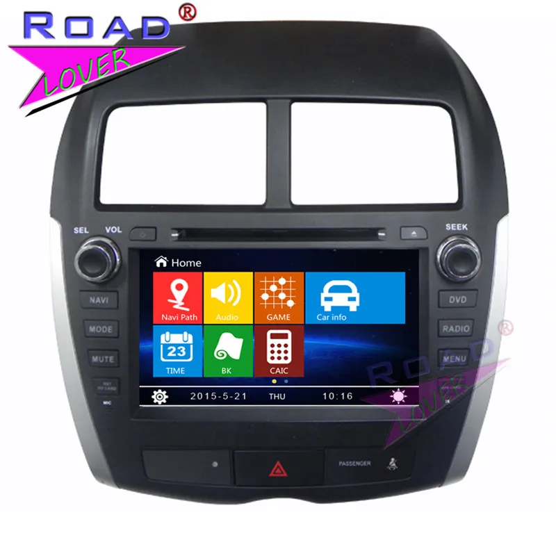 Автомобильный мультимедийный DVD плеер TOPNAVI Wince 6 0 2 Din 8 дюймов для Mitsubishi ASX 2010 2011 2012