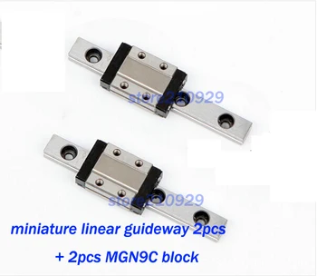

miniature linear guides guideway 2pcs L350mm + 2pcs MGN9C block