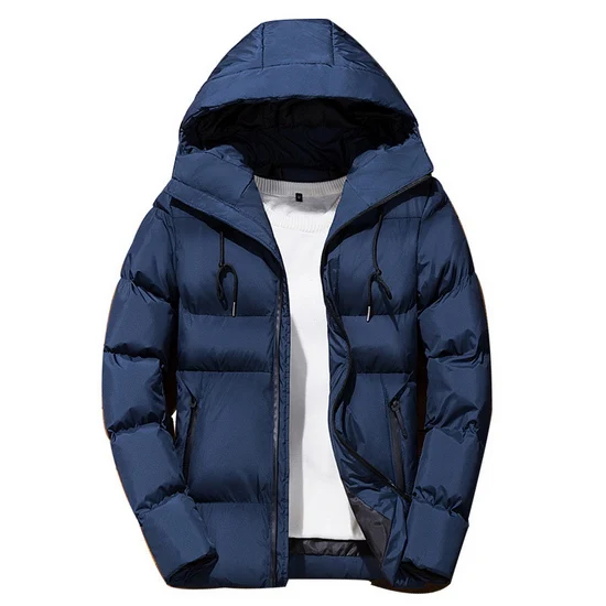 LOMAIYI мужская зимняя куртка, мужское толстое теплое корейское пальто, мужская повседневная парка с хлопковой подкладкой, мужские ветровки, мужская одежда BM285 - Цвет: dark blue