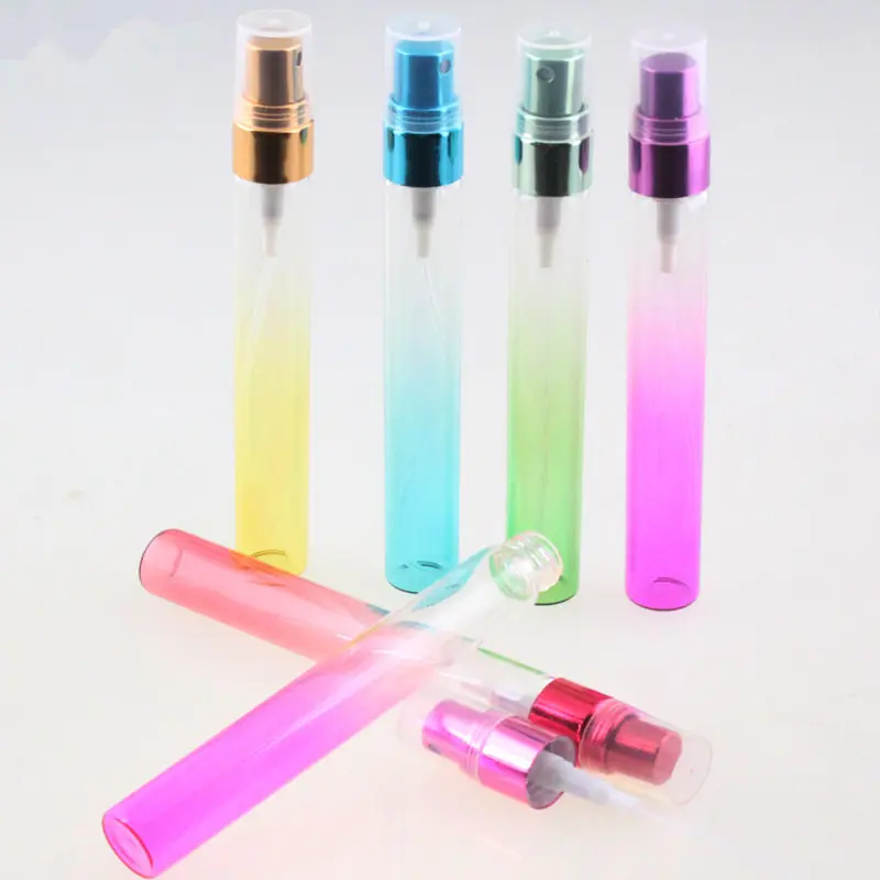 

100pcs/lot 5ml Multicolour Refillable Portable Mini Perfume Bottle 10ml Traveler Glass Spray Atomizer Empty Parfum Scent Bottle