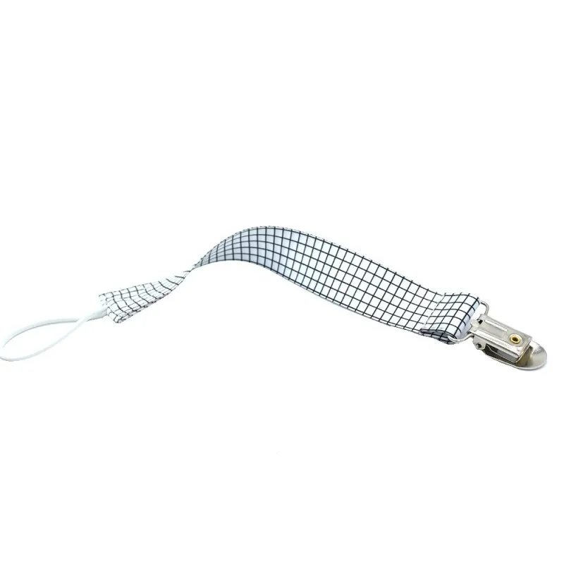 Baby Boys Girls Print Pattern Anti-Drop Belt Pacifier Clip High Quality Newborn Infant Soft Polyester 4pcs/Set Pacifier Chain