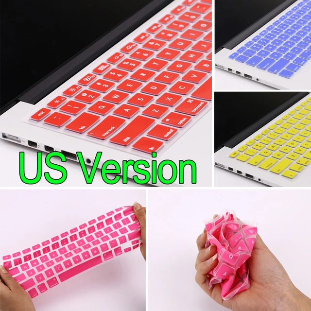 us version english letters silicone keyboard protector cover for keyboard cover with letters
