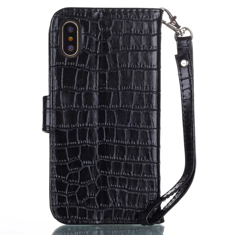 iphone 8 crocodile pattern flip case (2)