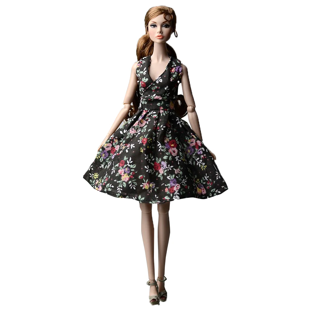 

NK One Pcs Doll Small Flower Dress Handmade Colthes Skirt Party Gown For Barbie Doll Accessories For Girl's Best Gift 159A