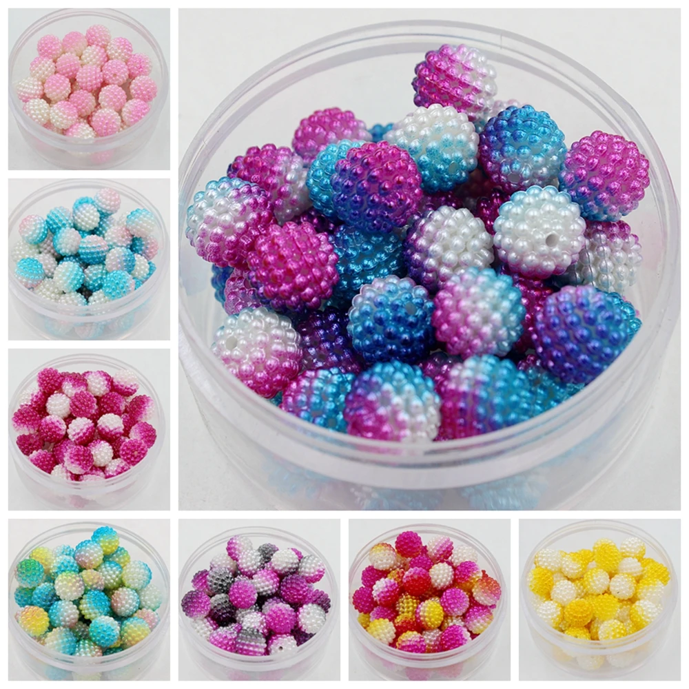 

Free Shipping 12mm 20pcs Multicolor Bayberry Beads Imitation Pearl Beads Round Beads Fit Beads Jewelry Making