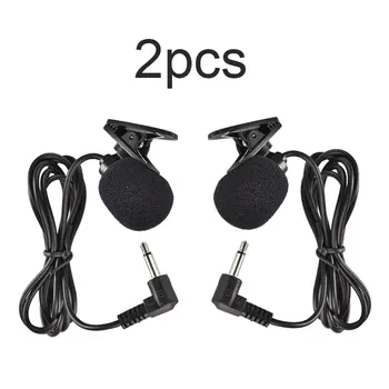 

2pcs Omnidirectional Metal Microphone 3.5mm Jack Lavalier Tie Clip Microphone Mini Audio Mic for Speech Leture hot sale