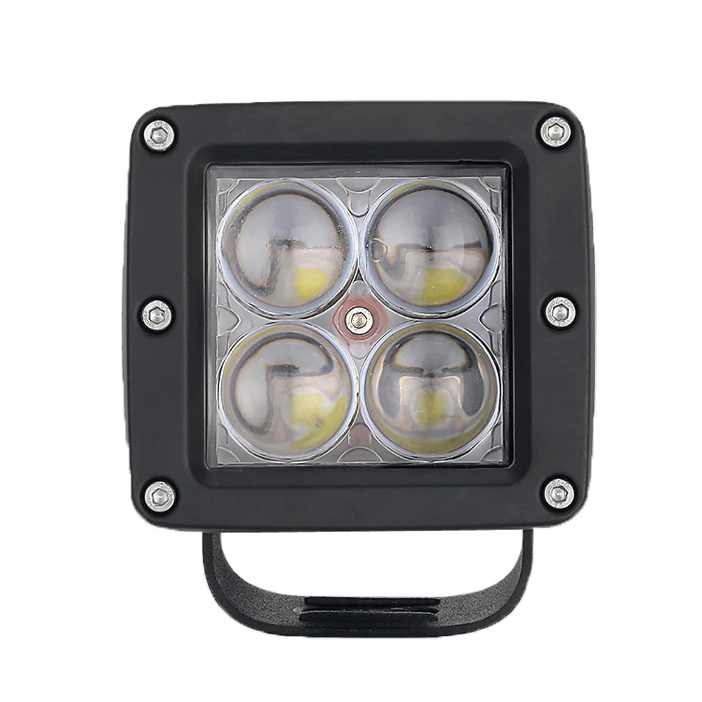 

ECAHAYAKU 2 PCS 20W 4D LED Work Light Bar Pod Spot Beam Offroad Driving fog Lights for Ford Jeep SUV ATV 4x4 4WD Truck pick-up