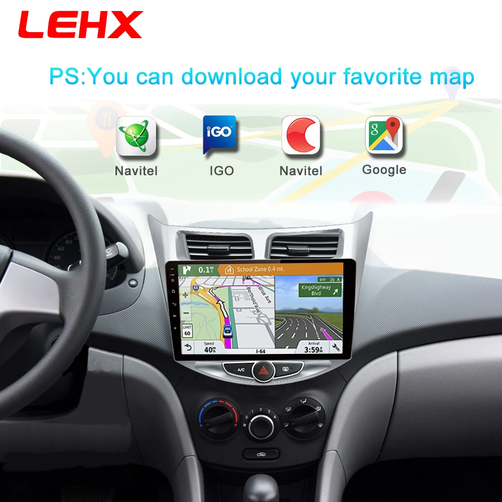 Цена Автомобильный радиоприемник мультимедийный видеоплеер навигации GPS автомобильный Android для Hyundai Solaris Accent Verna 2011 2012 2013 2014 2016