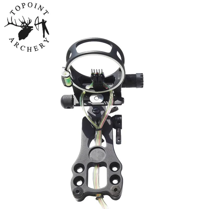 

1Set Archery 5 Pin Fiber Optics Bow Sight Left/Right Hand Adjustable Compound Bow Sight For Outdoor Hunting Shooting Accessories