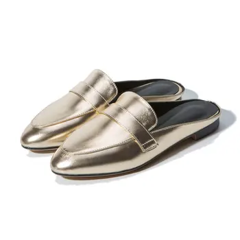 

B2-7 Size 33-43 Female Spring Autumn Slingback Shoes Girls High Quality Slippers Woman Flat Heels Shoe Women Leisure Dress Shoe