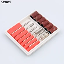 Профессиональный электрический фрезы для ногтей бит машина маникюрный набор для профессионального салона домашнего маникюра Инструменты 6 шт./компл